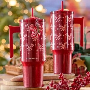 Mickey Mouse Icon Peppermint Swirl 40 oz. Starbucks Tumbler